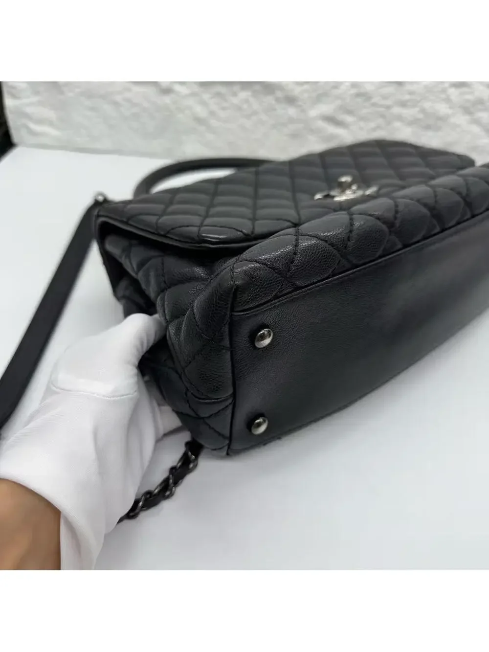 Chanel Coco Handle Medium Black Caviar #307984C37B